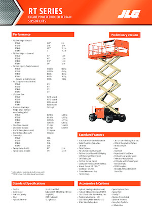 व्हील्ड सिज़र लिफ्ट JLG RT2669