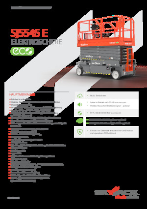 व्हील्ड सिज़र लिफ्ट Skyjack SJ 5545E