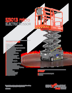 व्हील्ड सिज़र लिफ्ट Skyjack SJ3013 micro 