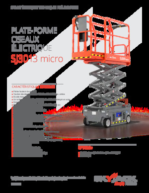 व्हील्ड सिज़र लिफ्ट Skyjack SJ3013 micro 