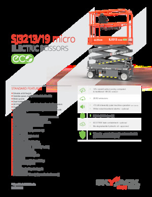 व्हील्ड सिज़र लिफ्ट Skyjack SJ3219 micro