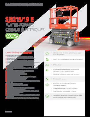 व्हील्ड सिज़र लिफ्ट Skyjack SJ3215E