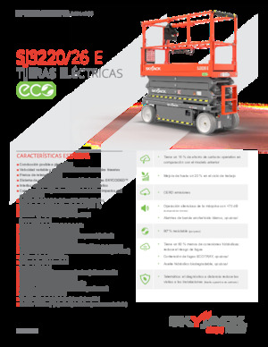 व्हील्ड सिज़र लिफ्ट Skyjack SJ3220E