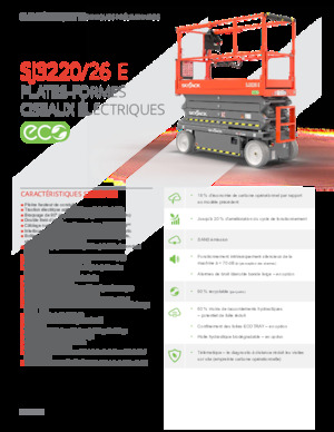 व्हील्ड सिज़र लिफ्ट Skyjack SJ3220E