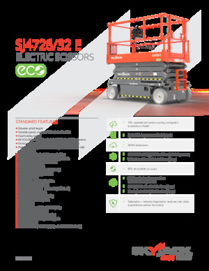व्हील्ड सिज़र लिफ्ट Skyjack SJ4726E