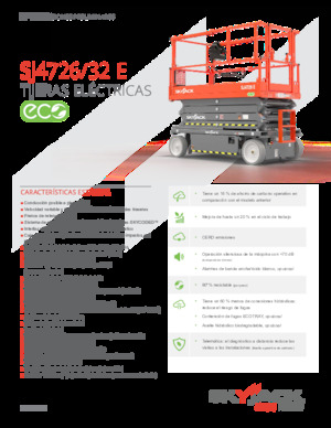 व्हील्ड सिज़र लिफ्ट Skyjack SJ4726E