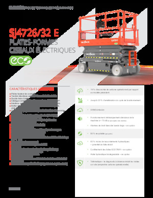 व्हील्ड सिज़र लिफ्ट Skyjack SJ4726E