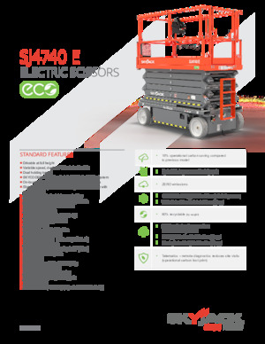 व्हील्ड सिज़र लिफ्ट Skyjack SJ4740E