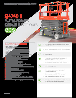 व्हील्ड सिज़र लिफ्ट Skyjack SJ4740E