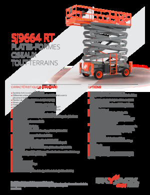 व्हील्ड सिज़र लिफ्ट Skyjack SJ9664RT