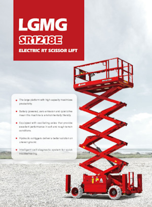 व्हील्ड सिज़र लिफ्ट LGMG  SR1218E