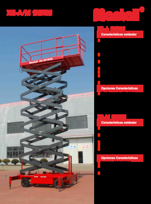 व्हील्ड सिज़र लिफ्ट Mantall XE-A80H