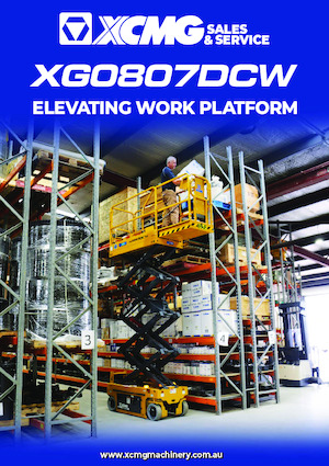 व्हील्ड सिज़र लिफ्ट XCMG XG0807DCW