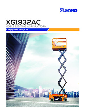 व्हील्ड सिज़र लिफ्ट XCMG XG1932AC 