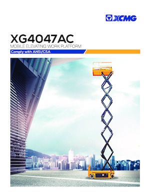 व्हील्ड सिज़र लिफ्ट XCMG XG4047AC 