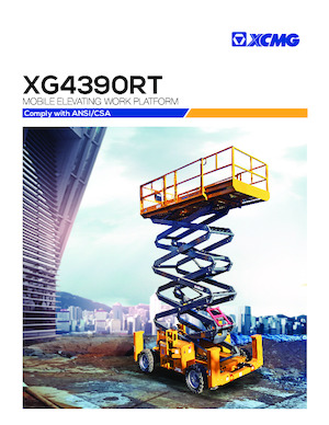 व्हील्ड सिज़र लिफ्ट XCMG XG4390RT 