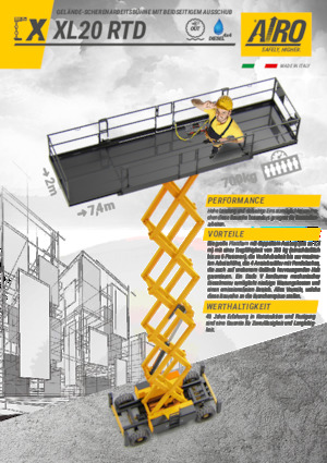 व्हील्ड सिज़र लिफ्ट AIRO XL20 RTD