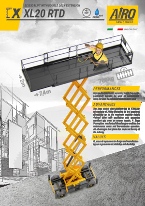 व्हील्ड सिज़र लिफ्ट AIRO XL20 RTD