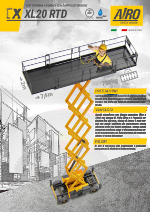 व्हील्ड सिज़र लिफ्ट AIRO XL20 RTD