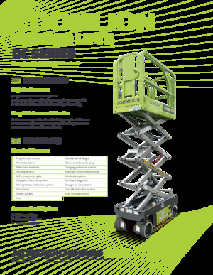 व्हील्ड सिज़र लिफ्ट Zoomlion ZS2632DC