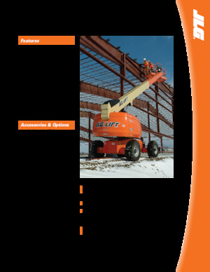 व्हील्ड टेलीस्कोपिक बूम लिफ्ट JLG 600SJ