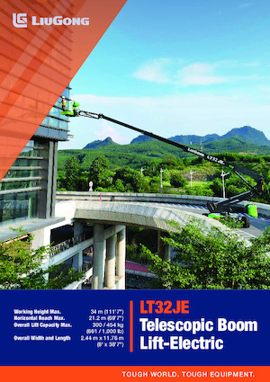 व्हील्ड टेलीस्कोपिक बूम लिफ्ट Liugong LT32JE