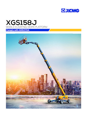 व्हील्ड टेलीस्कोपिक बूम लिफ्ट XCMG XGS158J 