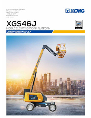 व्हील्ड टेलीस्कोपिक बूम लिफ्ट XCMG XGS46J