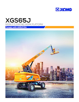व्हील्ड टेलीस्कोपिक बूम लिफ्ट XCMG XGS65J
