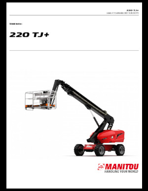 व्हील्ड टेलीस्कोपिक बूम लिफ्ट Manitou 220 TJ+