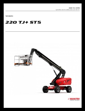 व्हील्ड टेलीस्कोपिक बूम लिफ्ट Manitou 220 TJ+ ST5