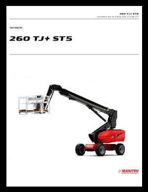 व्हील्ड टेलीस्कोपिक बूम लिफ्ट Manitou 260 TJ+ ST5