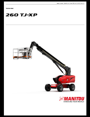 व्हील्ड टेलीस्कोपिक बूम लिफ्ट Manitou 260 TJ-XP