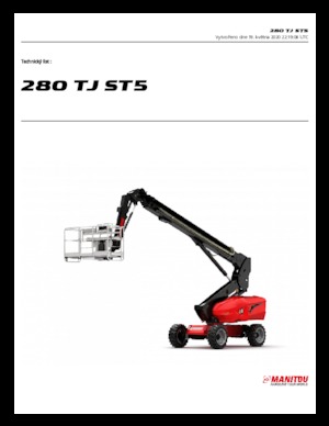व्हील्ड टेलीस्कोपिक बूम लिफ्ट Manitou 280 TJ-X