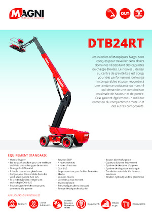 व्हील्ड टेलीस्कोपिक बूम लिफ्ट MAGNI DTB24RT