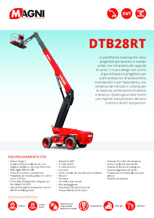व्हील्ड टेलीस्कोपिक बूम लिफ्ट MAGNI DTB28RT
