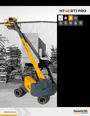 व्हील्ड टेलीस्कोपिक बूम लिफ्ट Haulotte HT46 RTJ PRO