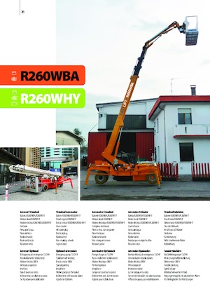व्हील्ड टेलीस्कोपिक बूम लिफ्ट Easy Lift R260WHY 