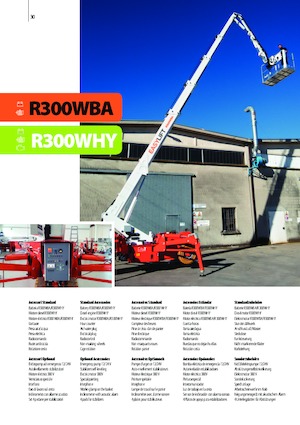 व्हील्ड टेलीस्कोपिक बूम लिफ्ट Easy Lift R300WHY 