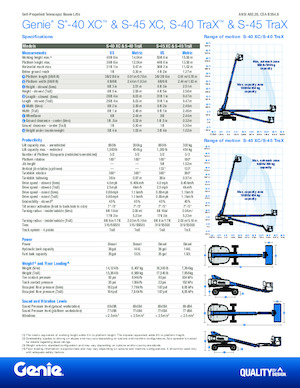 व्हील्ड टेलीस्कोपिक बूम लिफ्ट Genie S-45 XC