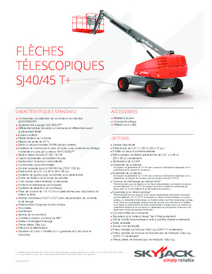 व्हील्ड टेलीस्कोपिक बूम लिफ्ट Skyjack SJ 40 T+