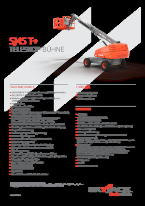 व्हील्ड टेलीस्कोपिक बूम लिफ्ट Skyjack SJ 45 T+