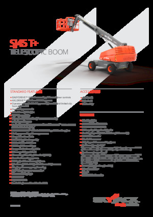 व्हील्ड टेलीस्कोपिक बूम लिफ्ट Skyjack SJ 45 T+