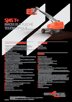 व्हील्ड टेलीस्कोपिक बूम लिफ्ट Skyjack SJ 45 T+