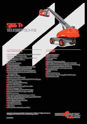 व्हील्ड टेलीस्कोपिक बूम लिफ्ट Skyjack SJ 66 T+