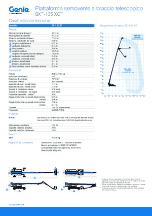 व्हील्ड टेलीस्कोपिक बूम लिफ्ट Genie SX-135 XC