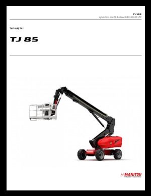 व्हील्ड टेलीस्कोपिक बूम लिफ्ट Manitou TJ 85