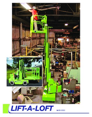 सिंगल वर्टिकल मास्ट बूम लिफ्ट Lift-A-Loft AMV36-20 SPL 