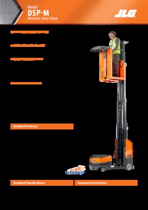 सिंगल वर्टिकल मास्ट बूम लिफ्ट JLG DSP-S