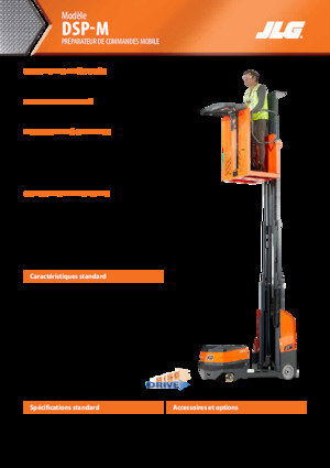 सिंगल वर्टिकल मास्ट बूम लिफ्ट JLG DSP-M